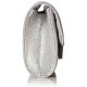 DAZZLING BLING RHINESTONE WEDDING EVENING PARTY CLUTCH HANDBAG PURSE - SILVER