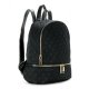 FASHIONABLE SMALL DUO ZIP BACKPACK H2009 - BLACK B