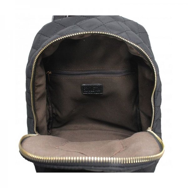 FASHIONABLE SMALL DUO ZIP BACKPACK H2009 - BLACK B