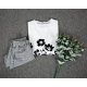 Stylish Print Round Neck Long Sleeve Top
