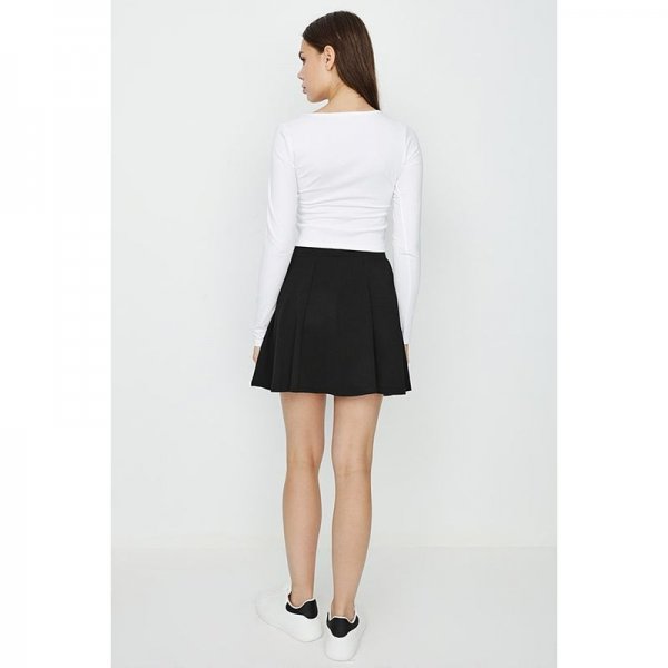 Black Skater Mini Skirt