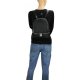 FASHIONABLE SMALL DUO ZIP BACKPACK H2009 - BLACK B