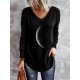 Celestial Crescent Moon Casual Top